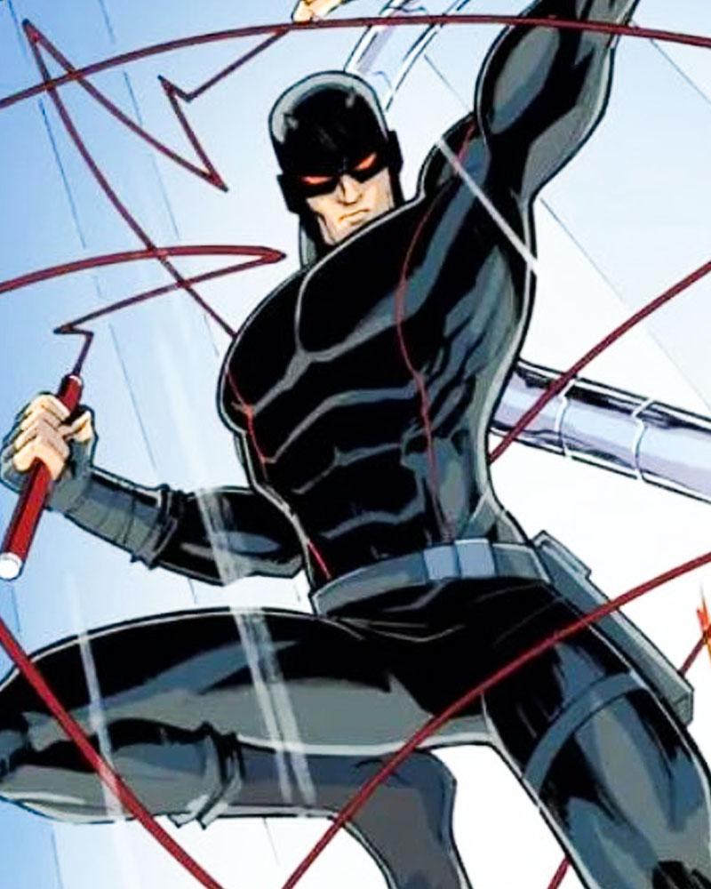 Daredevil black suit in Your Friendly Neighborhood Spider-Man Season 2 comic.