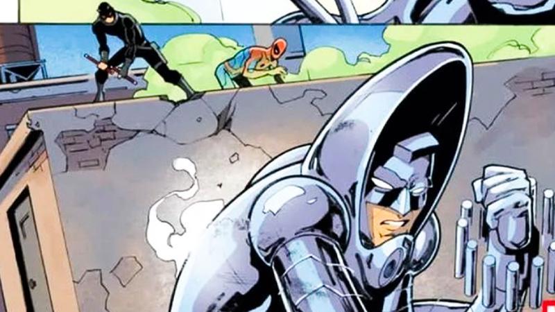 Stilt-Man with Daredevil and Spider-Man in Your Friendly Neighborhood Spider-Man Season 2 prequel comic.