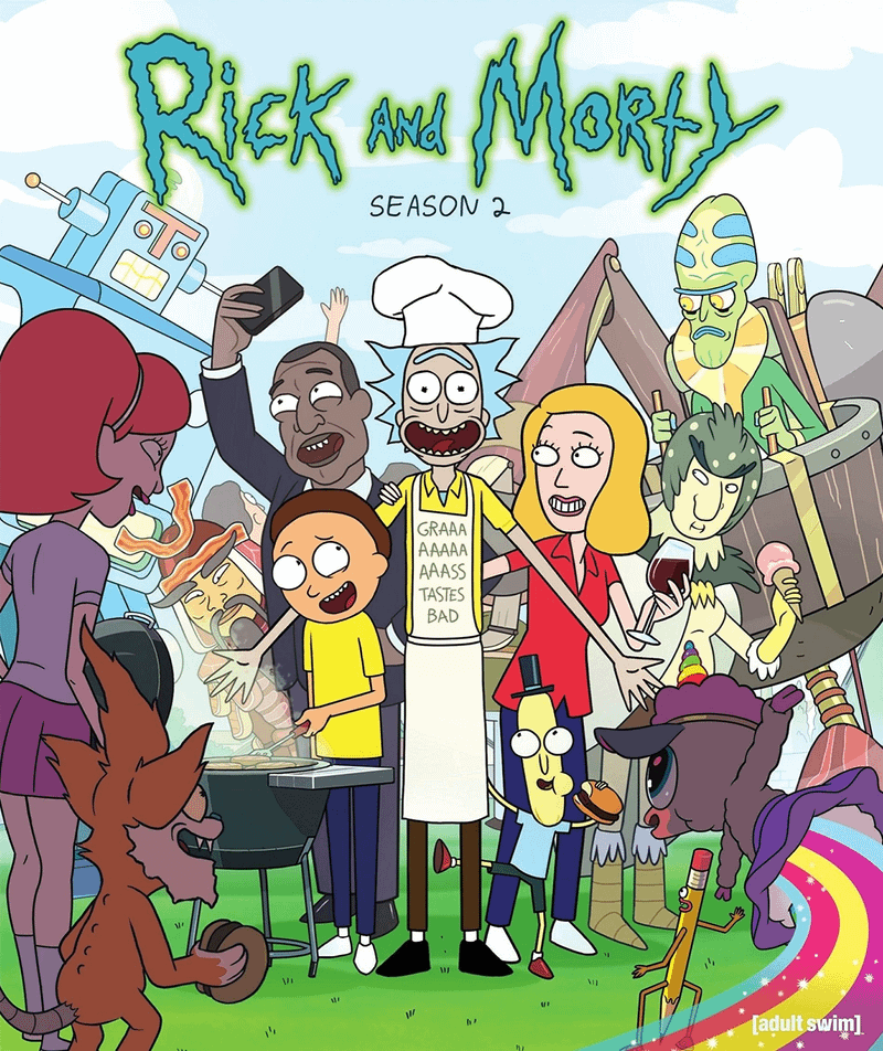 Rick and Morty Season 2 poster.