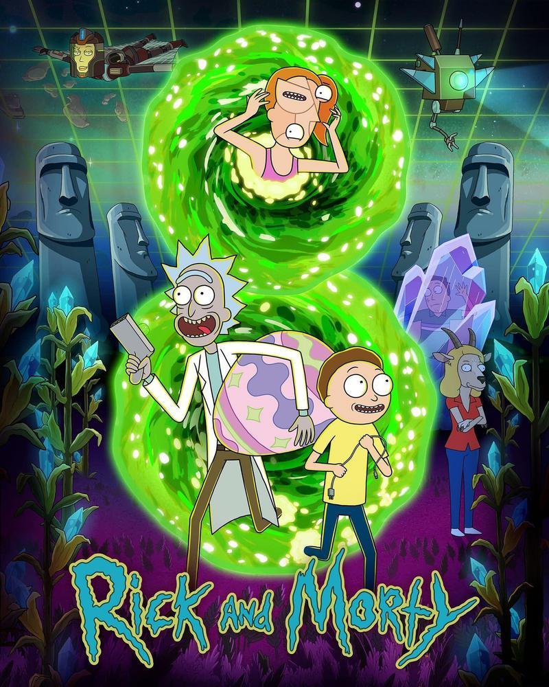 Rick and Morty Season 8 poster.
