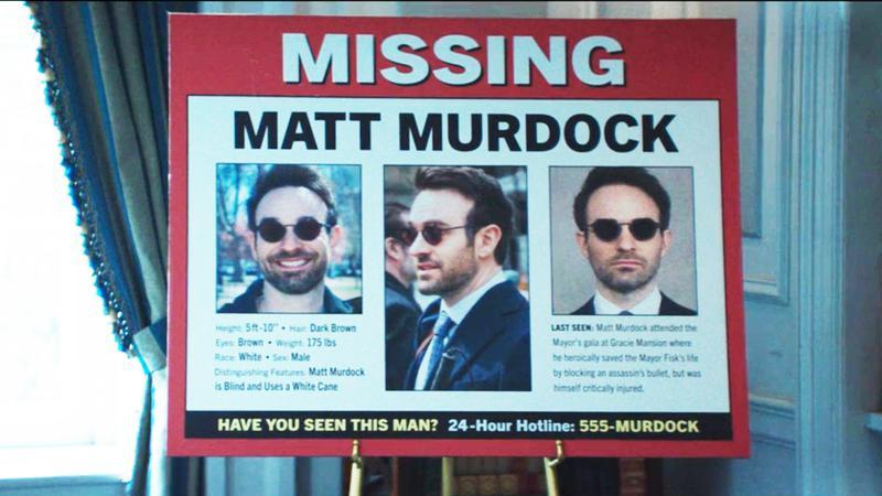 Matt Murdock missing poster.