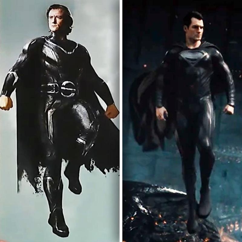 Lewis Pullman Sentry, Henry Cavill Superman, Black Suits