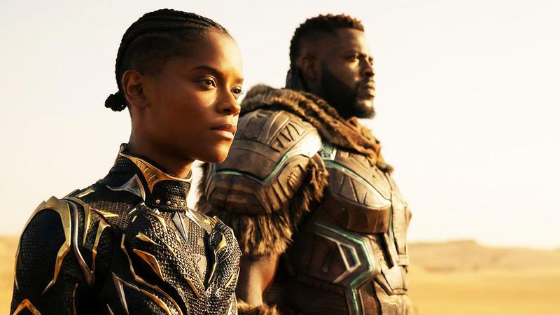 Letitia Wright as Shuri and Winston Duke as M'Baku in 'Avengers: Doomsday.'
