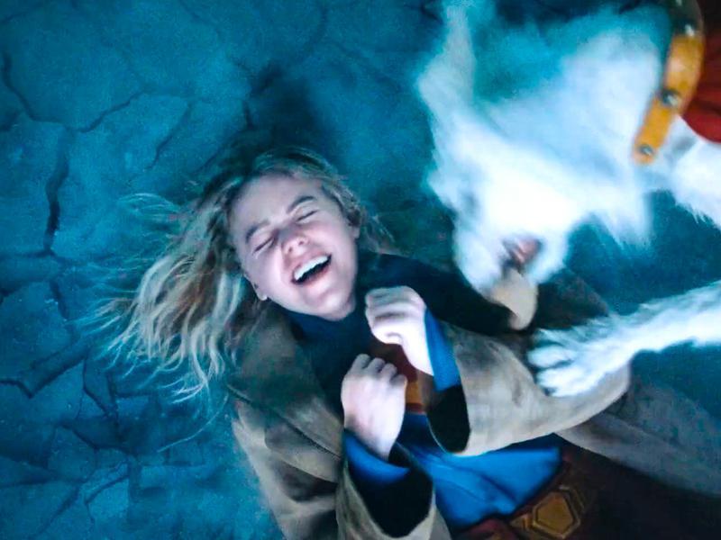 Supergirl and Krypto in Superman