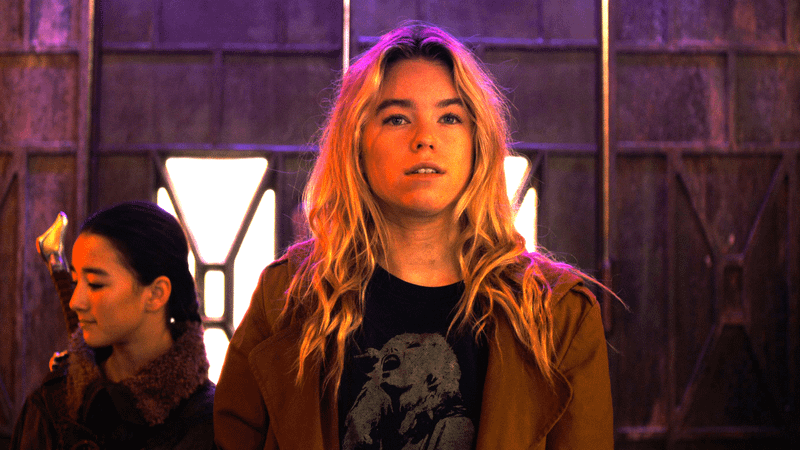 Milly Alcock as Kara Zor-El and Eve Ridley as Ruthye Marye Knoll in 'Supergirl.'