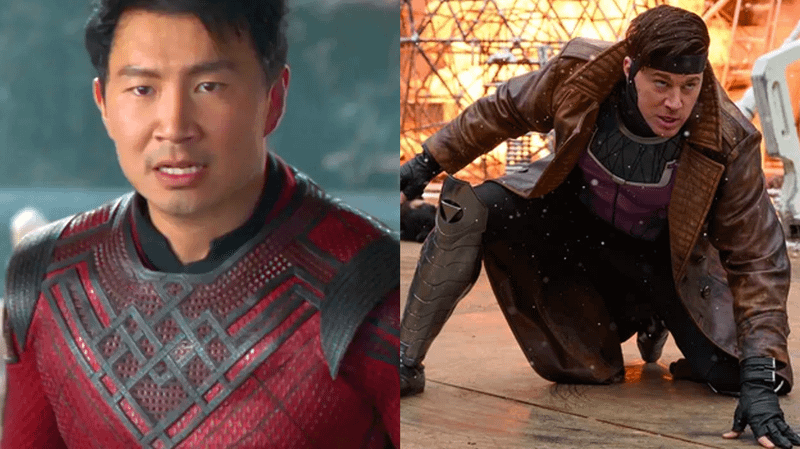 Simu Liu as Shang-Chi in 'Shang-Chi and the Legend of the Ten Rings,' Channing Tatum as Gambit in 'Deadpool & Wolverine.'
