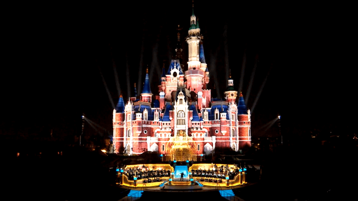The castle at Disneyland Shanghai.