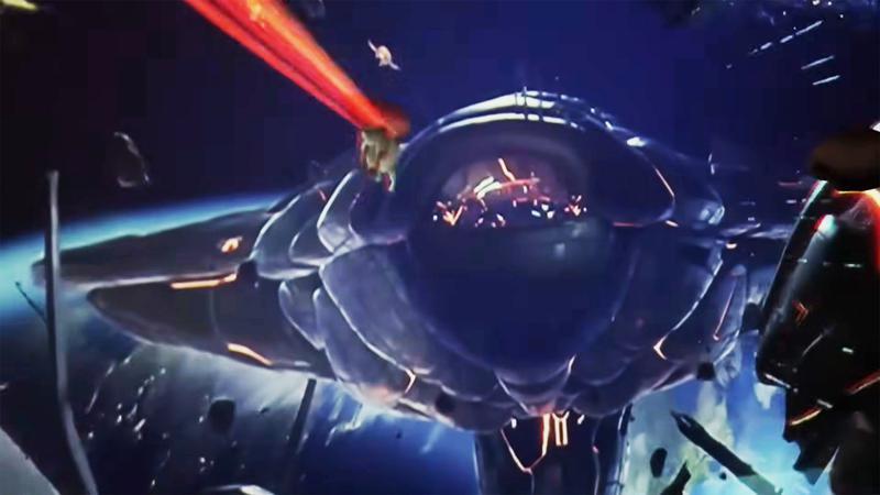 Darkseid's ship.