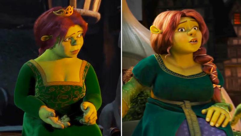 Fiona in Shrek 2001 vs Shrek 5.
