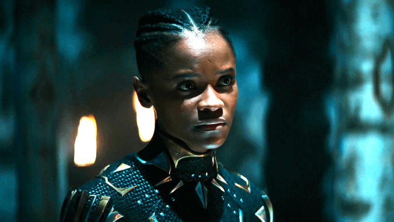 Letitia Wright as Shuri's Black Panther.
