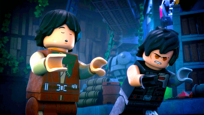 Dev and Sig using the Force together in LEGO Star Wars: Rebuild the Galaxy: Pieces of the Past