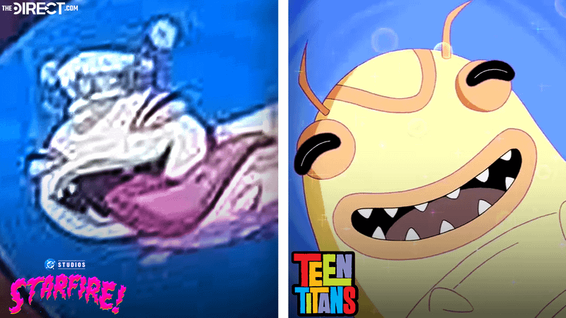 Starfire and Teen Titans iterations of Silkie show him smiling.