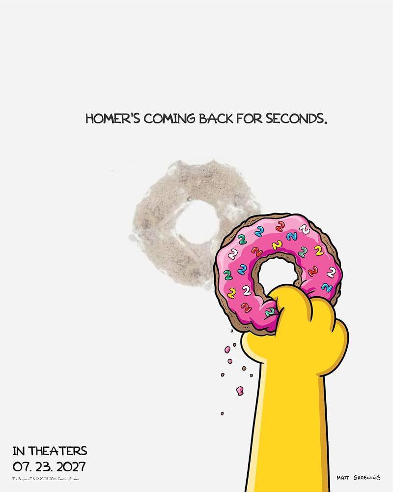 The Simpsons Movie 2 poster.