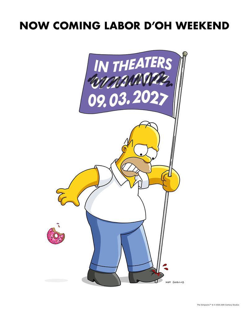 The Simpsons Movie 2 Delay Poster