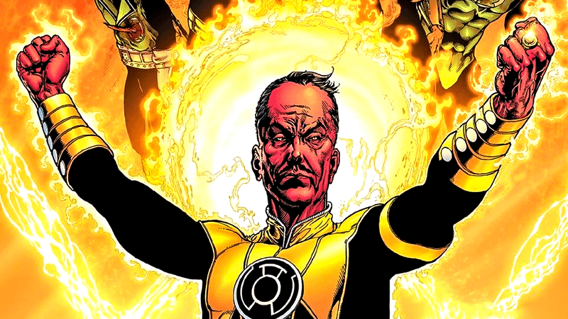 Sinestro with Yellow Lantern Ring light.