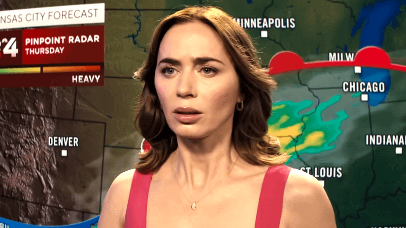 A close-up look at Emily Blunt in Disclosure Day.