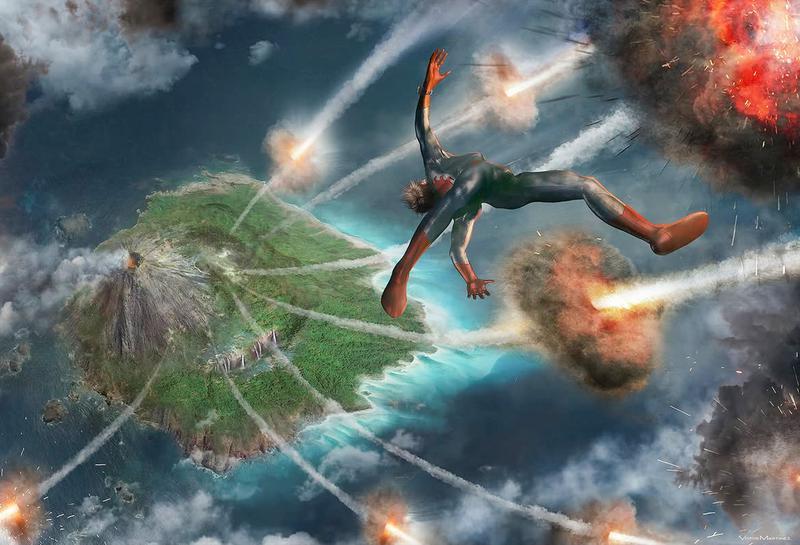 Sinister Six, Amazing Spider-Man spin-off concept art, Spider-Man and Savage Land.