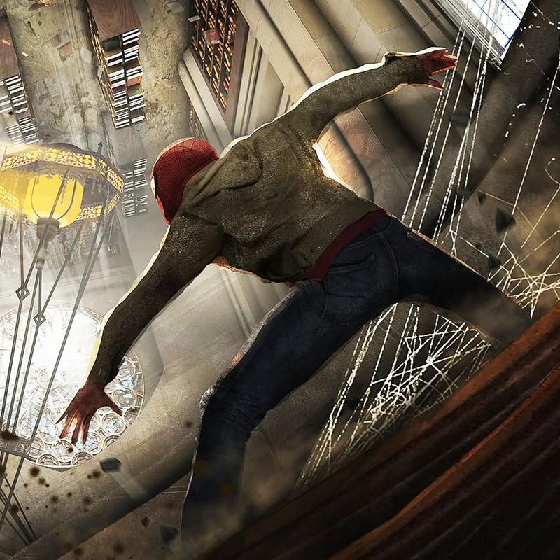 Spider-Man in Sinister Six movie concept art.