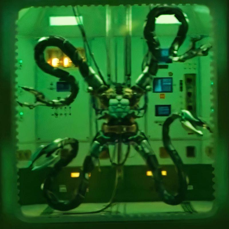Doc Ock arms in The Amazing Spider-Man 2.