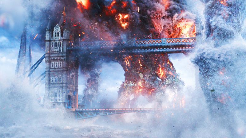 Elementals at Tower Bridge in Spider-Man: Far From Home