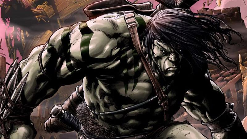 Skaar looking angry in Marvel Comics.