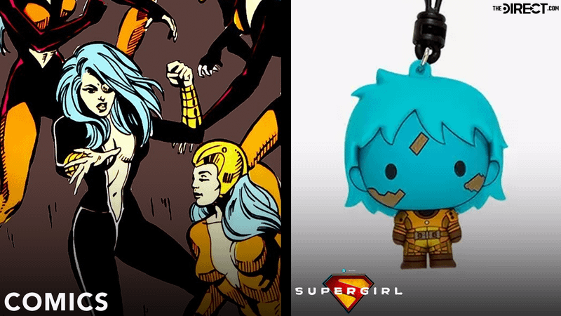 Sklarian Raiders in Legion of Superheroes DC Comics vs. 2026 Supergirl movie Figural bag clip.