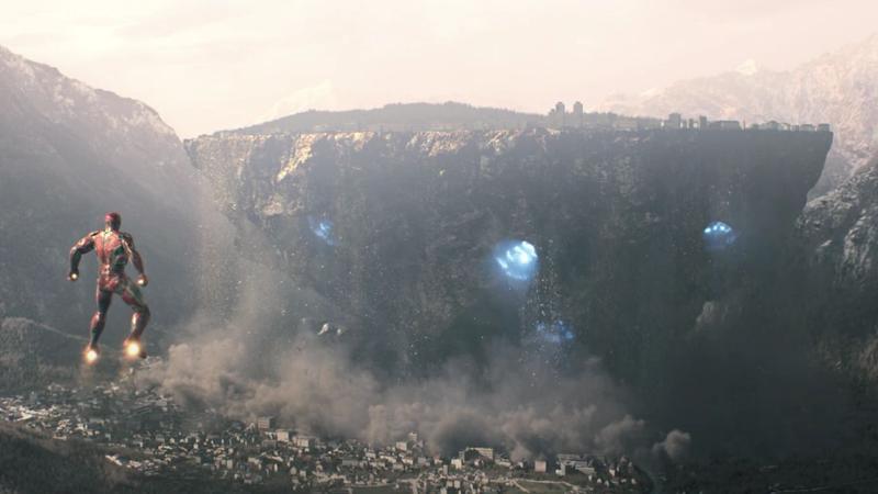 Sokovia floating in the air in Avengers: Age of Ultron.