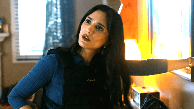 Sol Rodriguez as Sasha Bordeaux in Peacemaker Season 2