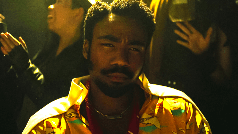 Donald Glover as Lando Calrissian in Solo: A Star Wars Story.