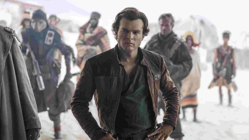 Han Solo with his hands on his hips in Solo: A Star Wars Story.