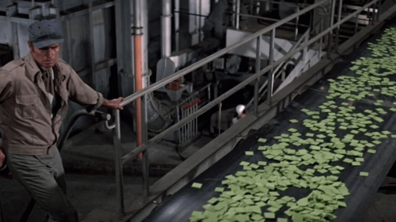 Soylent Green production line in Soylent Green