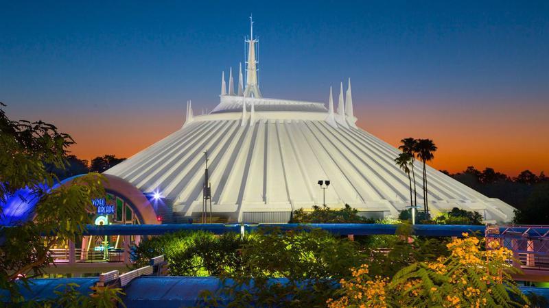 Space Mountain at Disney World theme park.