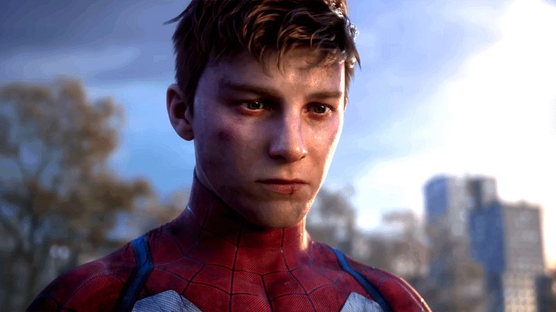 Peter Parker from Marvel's Spider-Man 2 on PS5.
