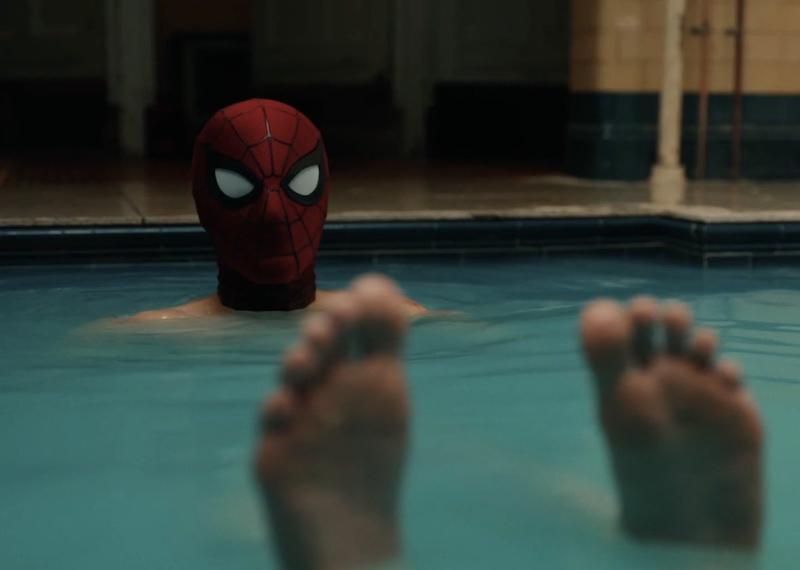 Spider-Man's Feet in Bathouse in Spider-Man Brand New Day.