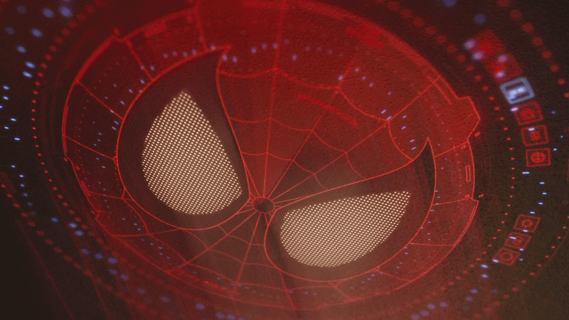 Peter Parker's Spider-Signal as it appears in the post-credit scene of Captain America: Civil War.