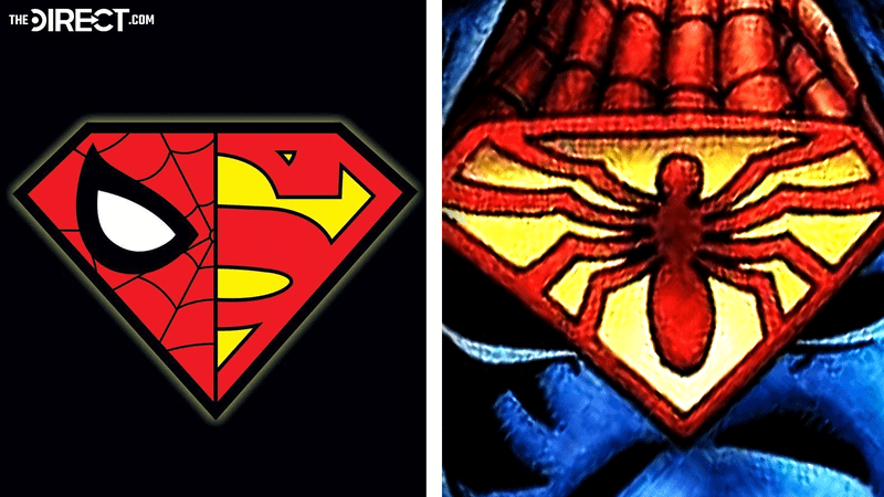 Spider-Man and Superman mashup logo, Spider-Boy logo