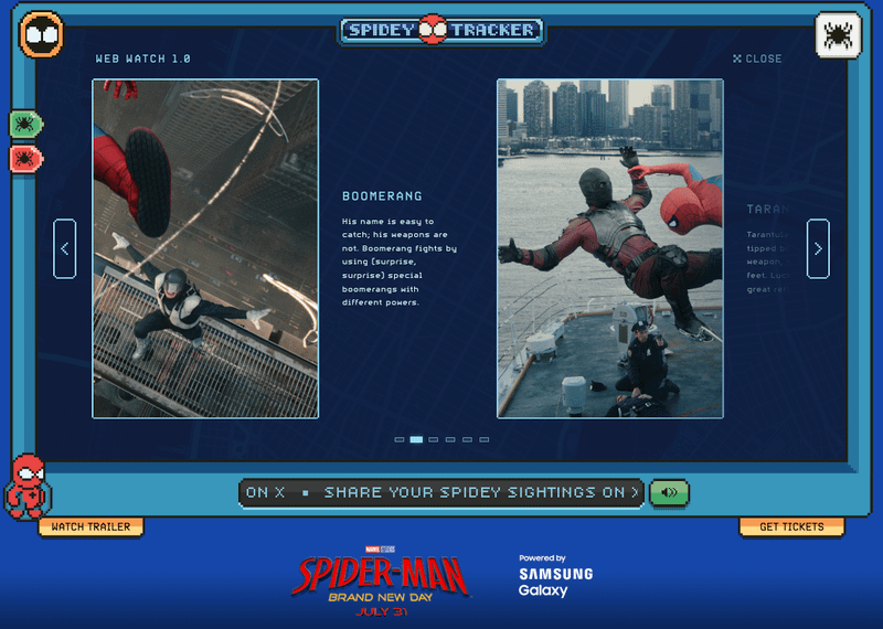 Spidey-Tracker analysis of Boomerang villain for Spider-Man Brand New Day.