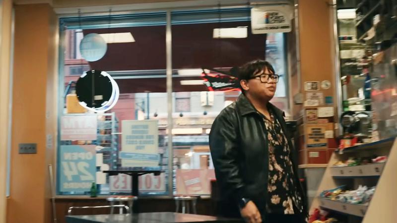 Spider-Man: Brand New Day, Ned Leeds in bodege trailer scene.