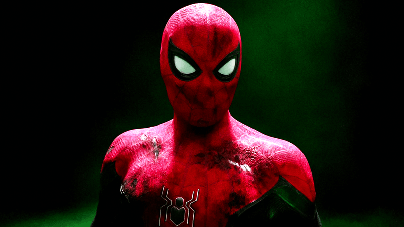 Tom Holland as Spider-Man in the MCU.