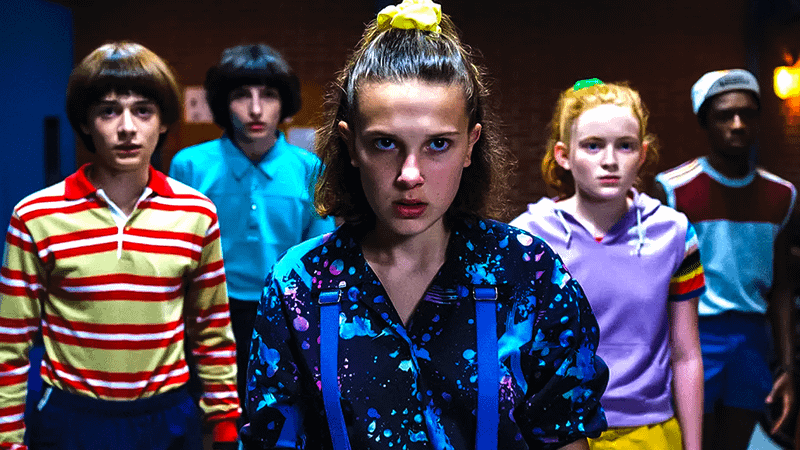 Stranger Things Hawkins gang in Season 3.