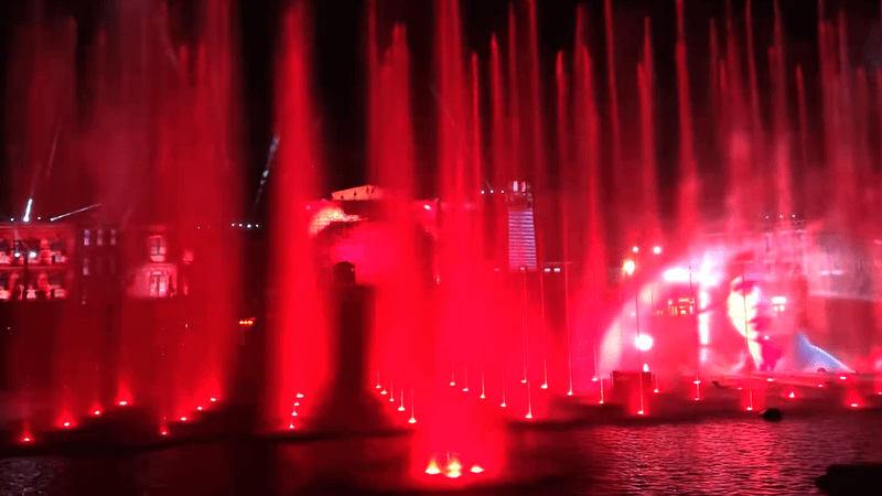 The Stranger Things: Return to Hawkins lagoon show at HHN 35.