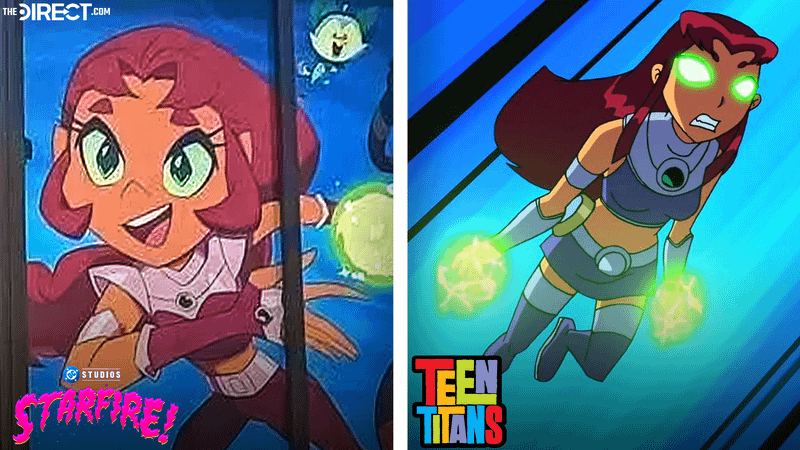 Starfire in new DC Studios series and Starfire in Teen Titans.