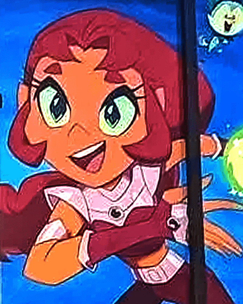 Starfire! character art from DC Studios.