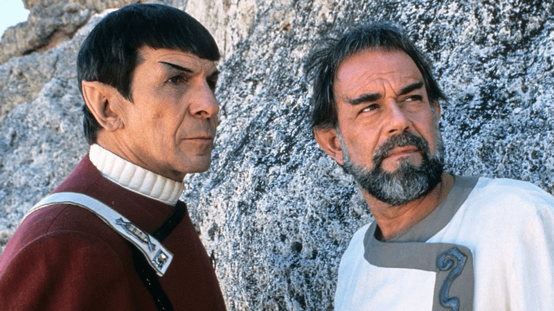 Spock and Sybock in Star Trek V
