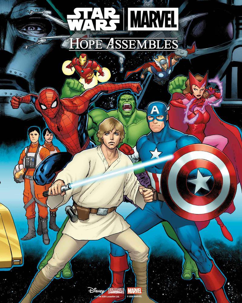 Star Wars Marvel Hope Assembles Luke Skywalker Captain America