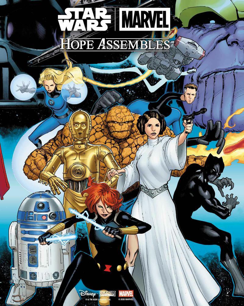Star Wars Marvel Hope Assembles Leia Black Widow