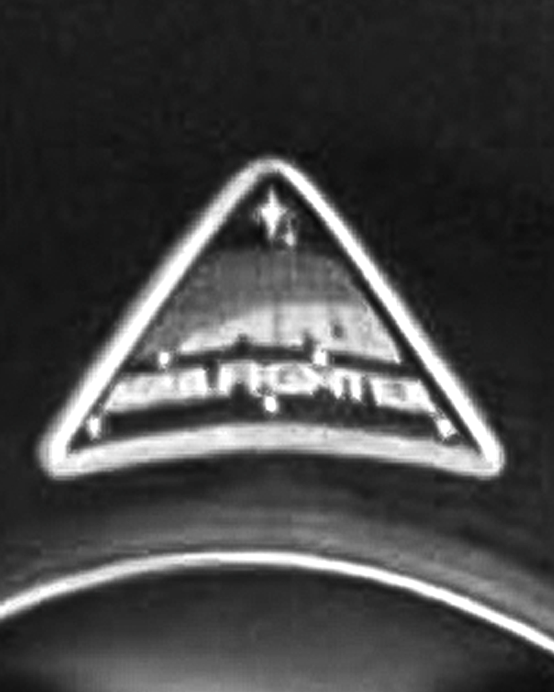 A close-up image of the Star Wars: Starfighter logo on Aaron Pierre's baseball cap.