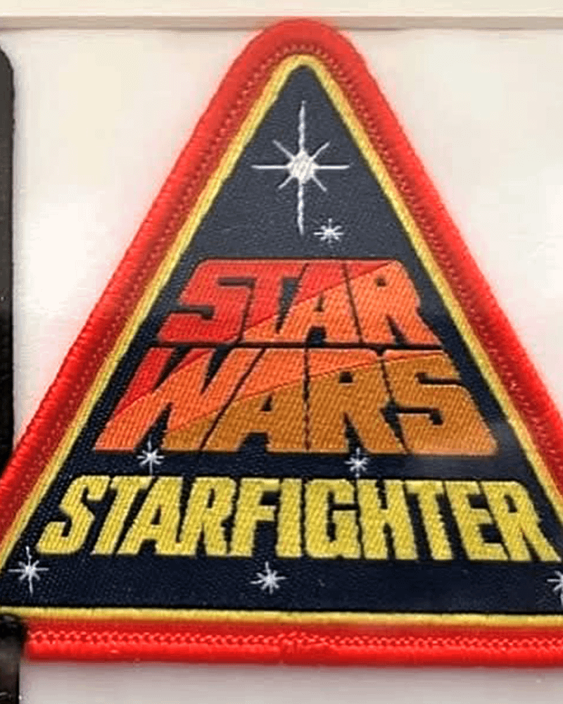 A second, zoomed-in look at the Star Wars: Starfighter crew patch.
