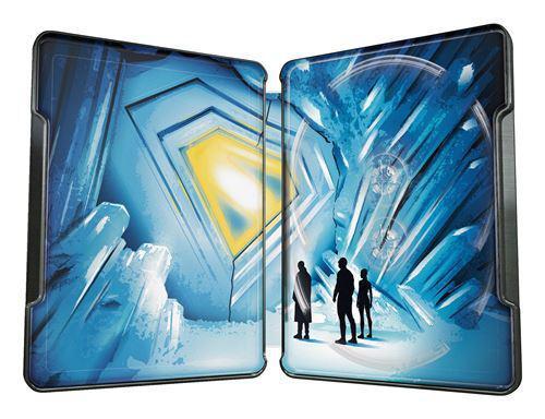 Lex, Engineer, and Ultraman standing outside the Fortress of Solitude gate in Superman