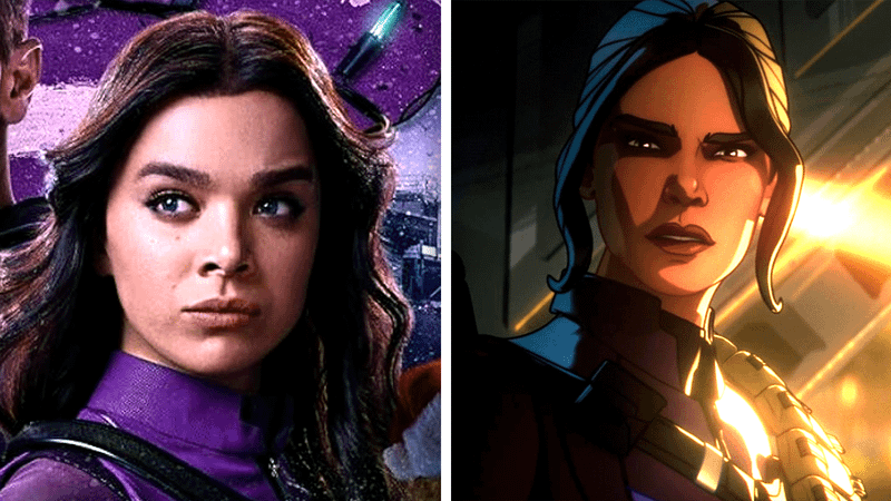 Hailee Steinfeld as Kate Bishop in Hawkeye and Marvel Zombies